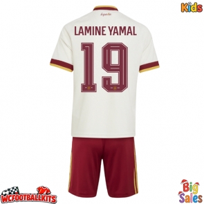 Spain Lamine Yamal #19 Replica Away Stadium Kit for Kids World Cup 2026 Short Sleeve (+ pants)